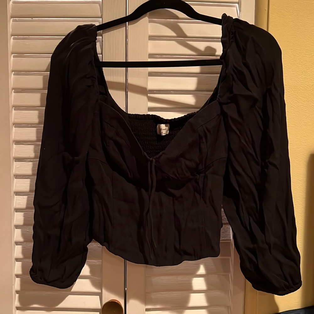 Aritzia Wilfred Puffed Sleeve Blouse
